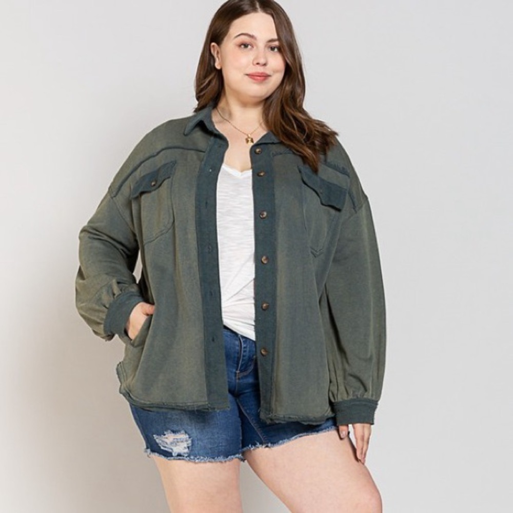 Pol‎ Oversized Shacket Size Small